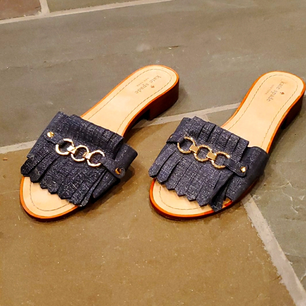 Kate Spade leather sole sz 10 sandals